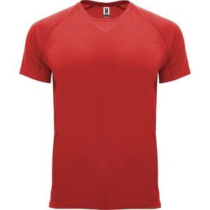 Roly Mens Bahrain Short-Sleeved Sports T-Shirt / Red